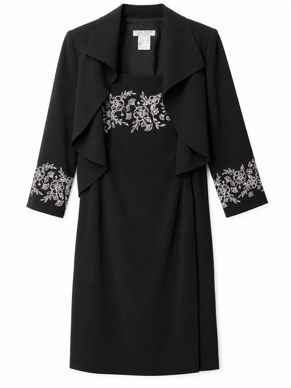 Elegant Plaza South Collection Midi Dress with Coordinating Jacket